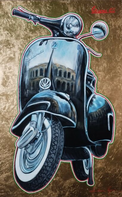 Italian Icon of Mobility - a Paint Artowrk by Luke Karcz